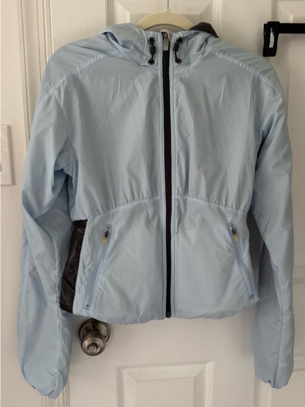 Nike Light Blue Hooded Bomber Jacket NWOT